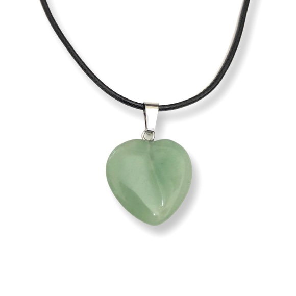 Jewelry - ⚡️2 for $15 Aventurine Semi-Precious Natural Stone Necklace Braided Cord